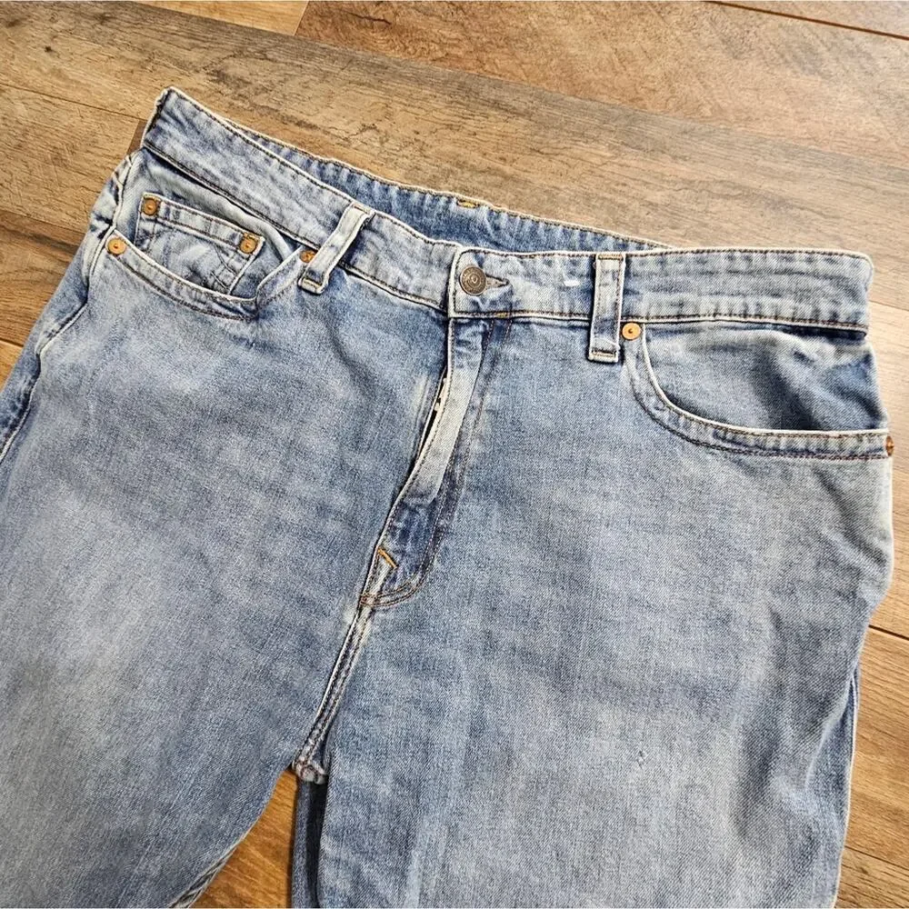 True Religion Mens Denim Blue Jeans Logan Relaxed Taper World Tour‎ 38 Classic